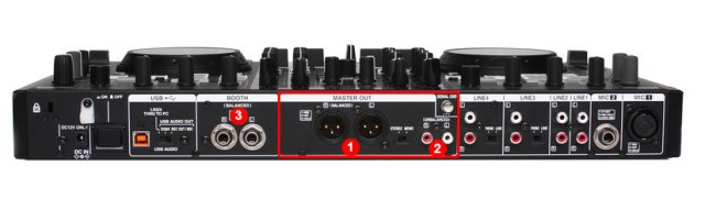 DJ ProMixer Denon MC6000MK2 Audio Outputs