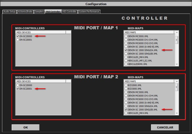 DJ ProMixer Denon SC 2000 MIDI single
