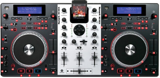 DJ ProMixer Numark Mixdeck map