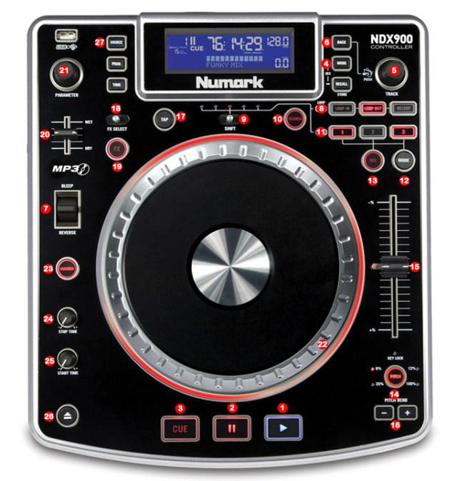 DJ ProMixer Numark NDX 900 Map