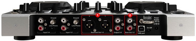 DJ ProMixer Hercules DJ Console RMX 2 Audio Connections_1