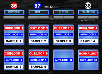 DJ ProMixer Pioneer DDJ-SX PAD Mode Detail