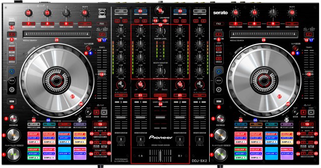 DJ ProMixer Pioneer DDJ-SX2_map