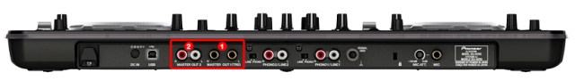DJ ProMixer Pioneer XDJ-Aero Audio connections