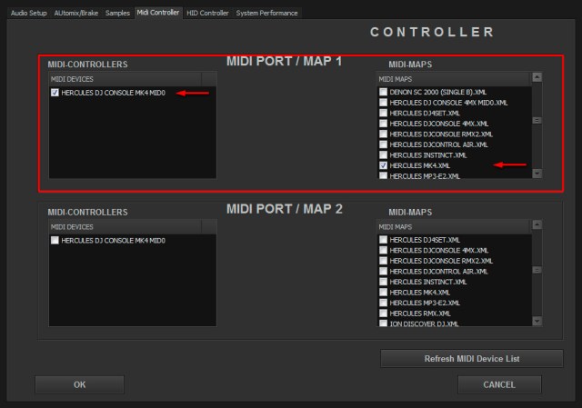 DJ ProMixer MIDI Hercules DJ Console MK4