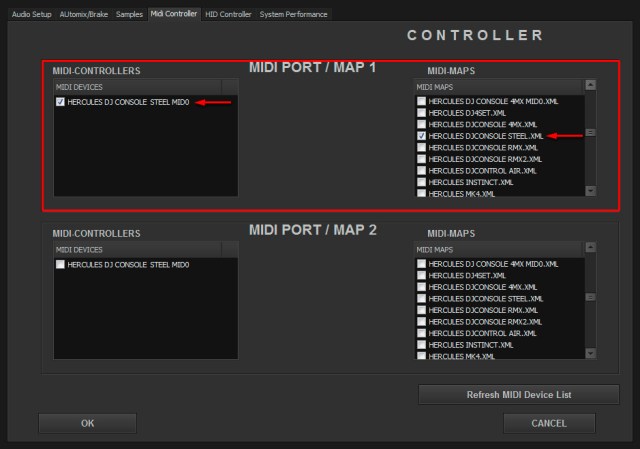 DJ ProMixer MIDI Hercules DJ Console Steel