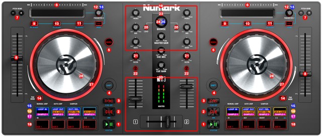 DJ ProMixer Numark Mixtrack Pro III map