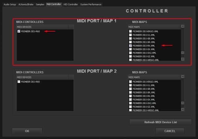 DJ ProMixer Pioneer DDJ-RX MIDI